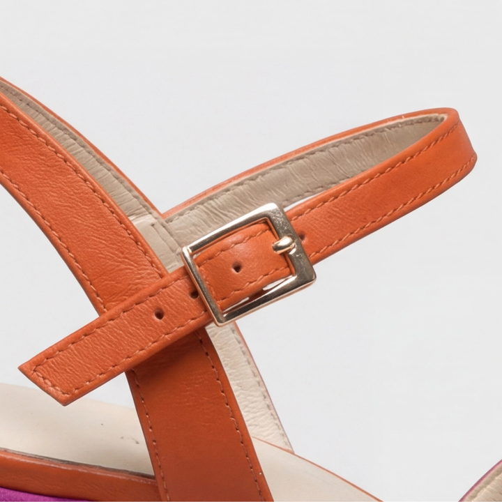 Amanda | Orthopedic Chunky Heels – Color Block Design per Donne
