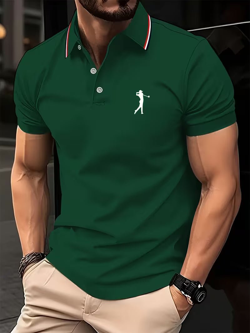 Arnold | Golf Shirt Casual a Maniche Corte con Stampa