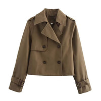Eliana | Trench coat corto a doppio petto comodo e moderno