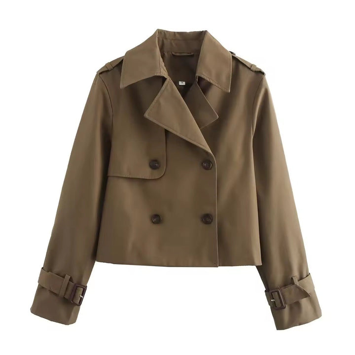 Eliana | Trench coat corto a doppio petto comodo e moderno