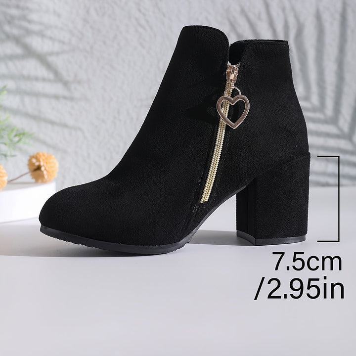 Penelope | Stivaletti Anfibi con Tacco Blocco Eleganti