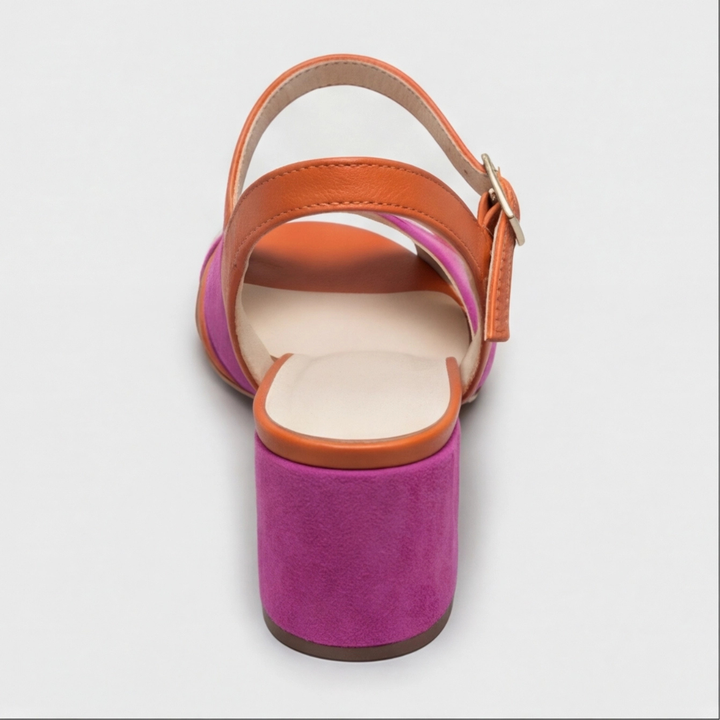 Amanda | Orthopedic Chunky Heels – Color Block Design per Donne