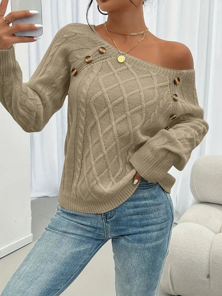 Lina | Pullover a Maniche Lunghe – Elegante Stile Casual