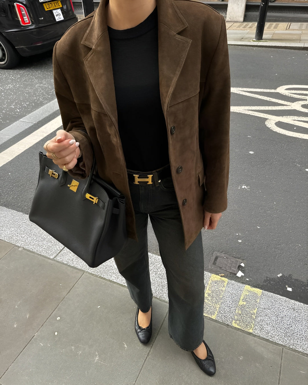 Emily | Weicher und bequemer Damenblazer aus Veloursleder