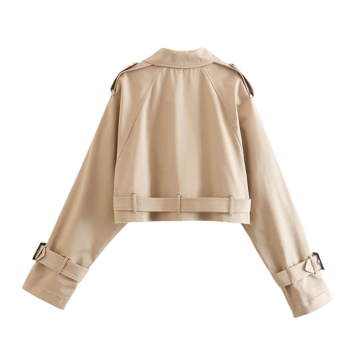 Alessia | Trench Coat Corto Elegante con Cintura