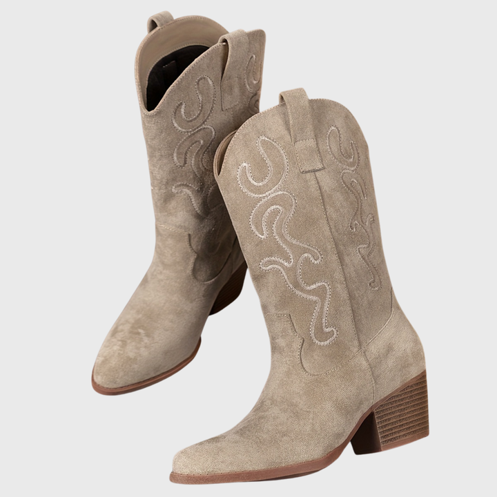 Valentina | Farbige und elegante Cowboystiefel mit weitem Schaft