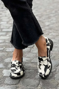 Sofia | Modern and Fashionable Women's Loafers with Cow Print
