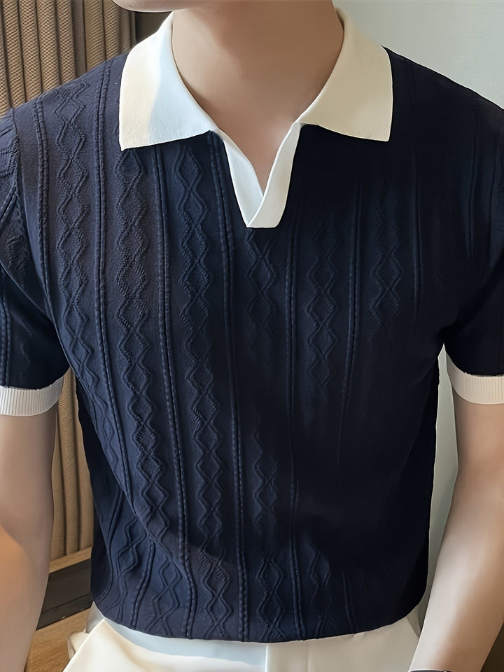Barrett | Polo Shirt a Righe con Collo a Contrasto