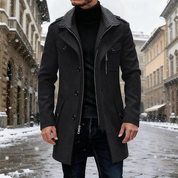Bexley | Overcoat Elegante e Rifinito per Uomini