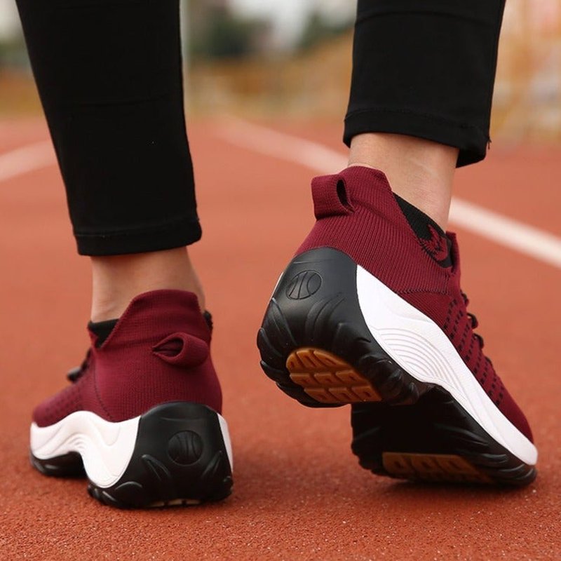 Emily | Sneakers Ortopediche con Plateau in Maglia