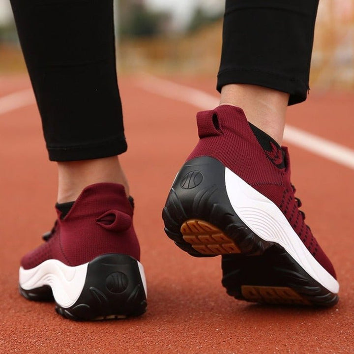 Emily | Sneakers Ortopediche con Plateau in Maglia