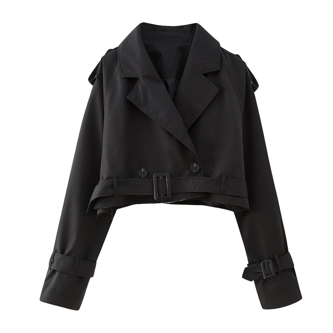Alessia | Trench Coat Corto Elegante con Cintura