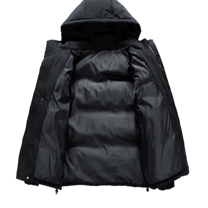Nero Puffer | Giacca Puffer Antivento per Uomo
