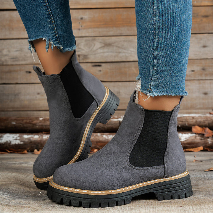 Martina | Stivaletti Chelsea Platform con Suola Carrarmato
