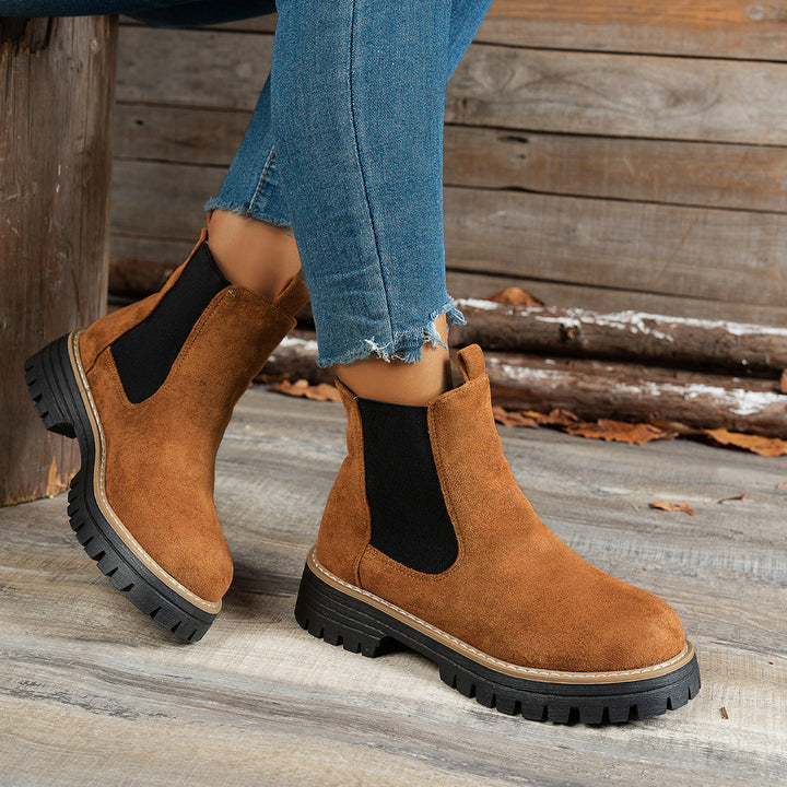 Martina | Stivaletti Chelsea Platform con Suola Carrarmato