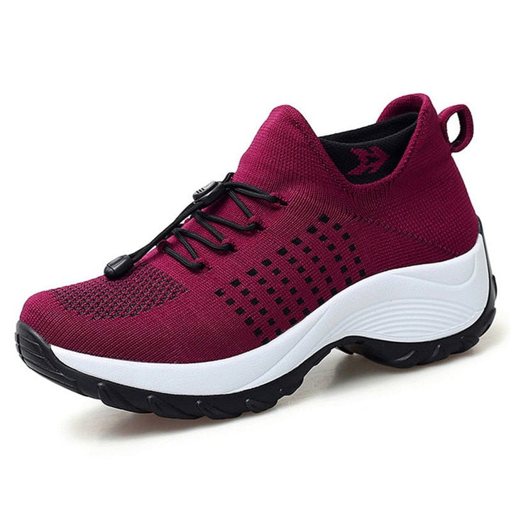 Emily | Sneakers Ortopediche con Plateau in Maglia