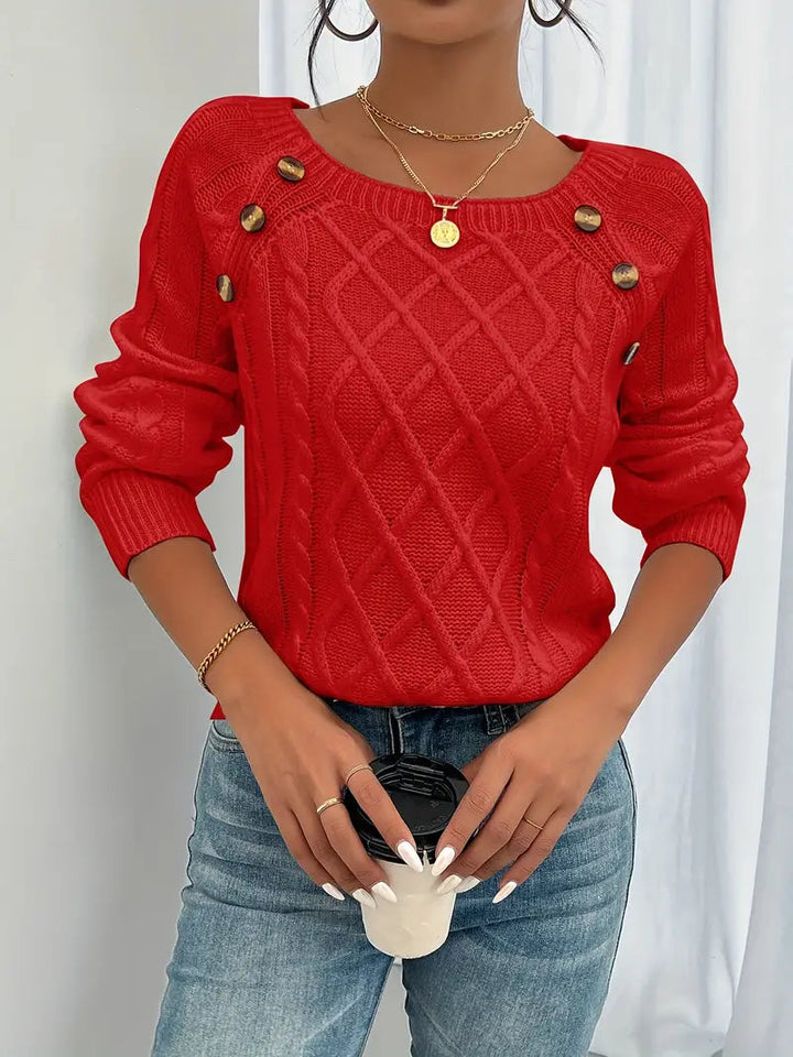 Lina | Pullover a Maniche Lunghe – Elegante Stile Casual