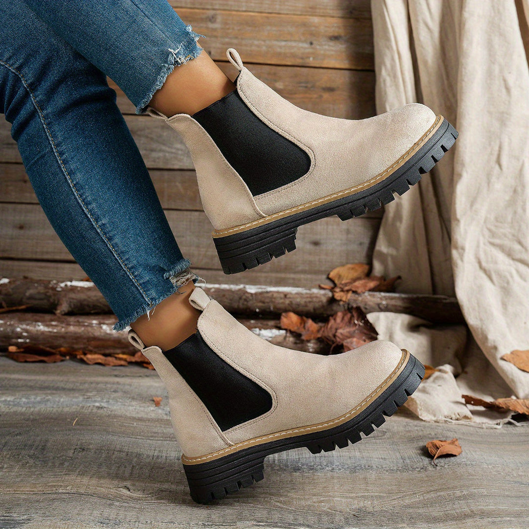 Martina | Stivaletti Chelsea Platform con Suola Carrarmato