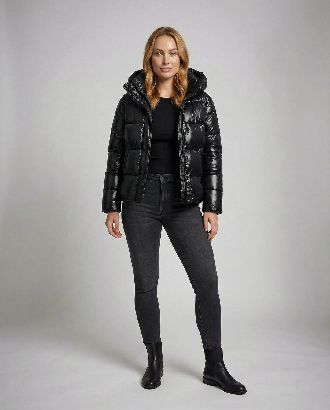 Drune | Giacca Puffer Lucida – Fit Larghezza per Donne