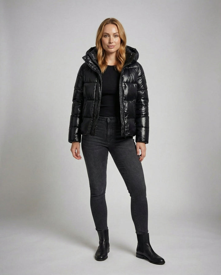 Drune | Giacca Puffer Lucida – Fit Larghezza per Donne