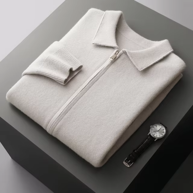 Lorenzo | Cardigan Premium con Zip Integrale da Uomo