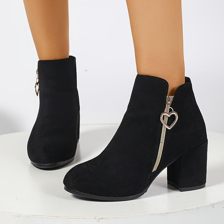 Penelope | Stivaletti Anfibi con Tacco Blocco Eleganti