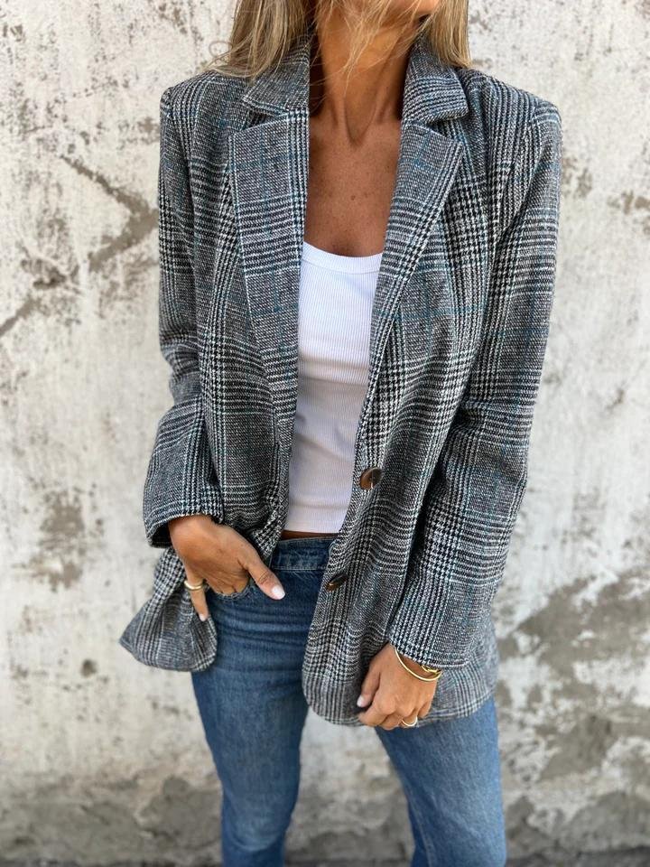 Emma | Blazer a quadri comodo e casual