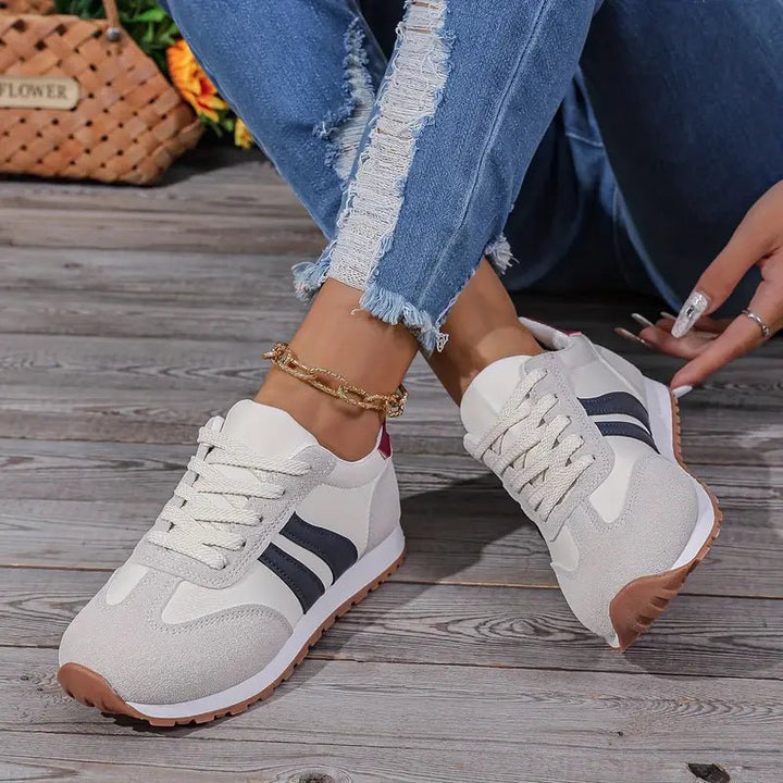 Evelyn | Sneakers Ortopediche Bicolore con Lacci