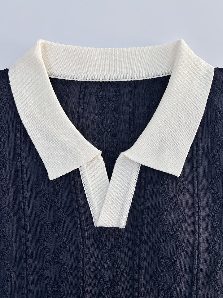 Barrett | Polo Shirt a Righe con Collo a Contrasto