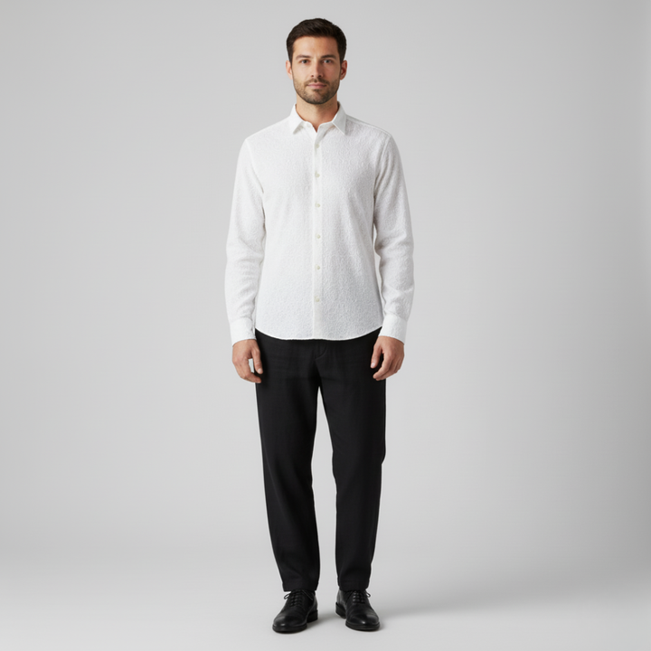 Carolos | Comoda camicia a tinta unita da uomo