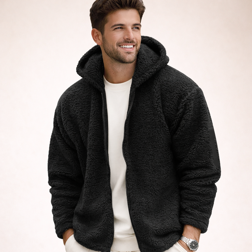 Davide | Giacca con Cappuccio Calda e Sportiva da Uomo