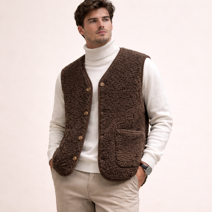 Riccardo | Gilet Elegante e Morbido in Lana d'Agnello