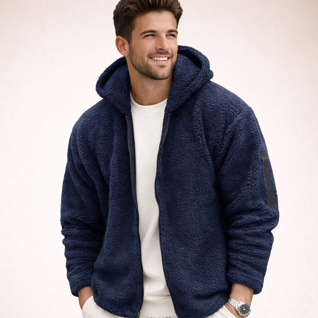 Davide | Giacca con Cappuccio Calda e Sportiva da Uomo