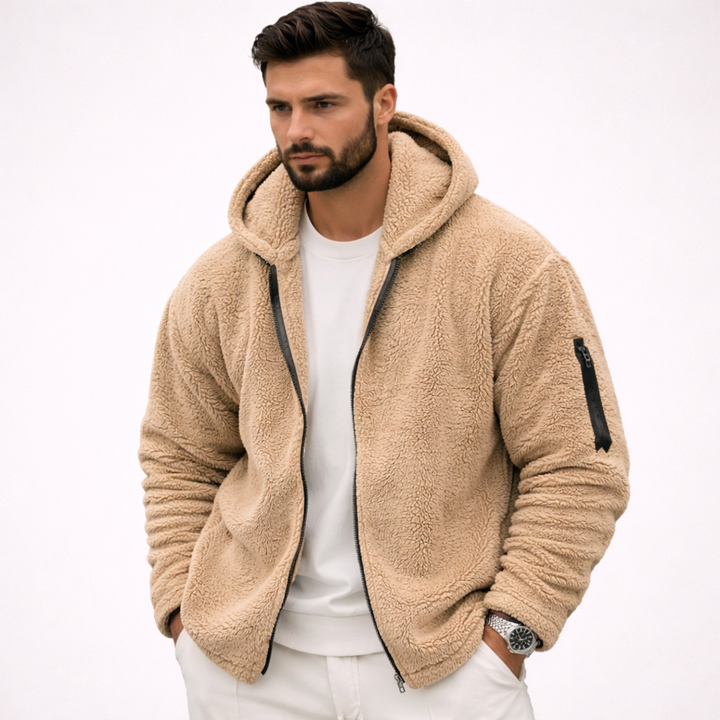 Davide | Giacca con Cappuccio Calda e Sportiva da Uomo