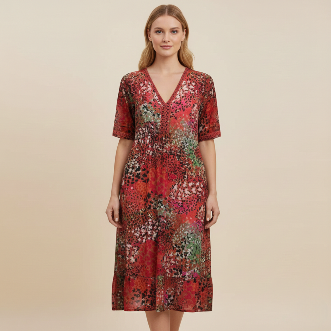 Maia | Elegant floral pattern summer dress
