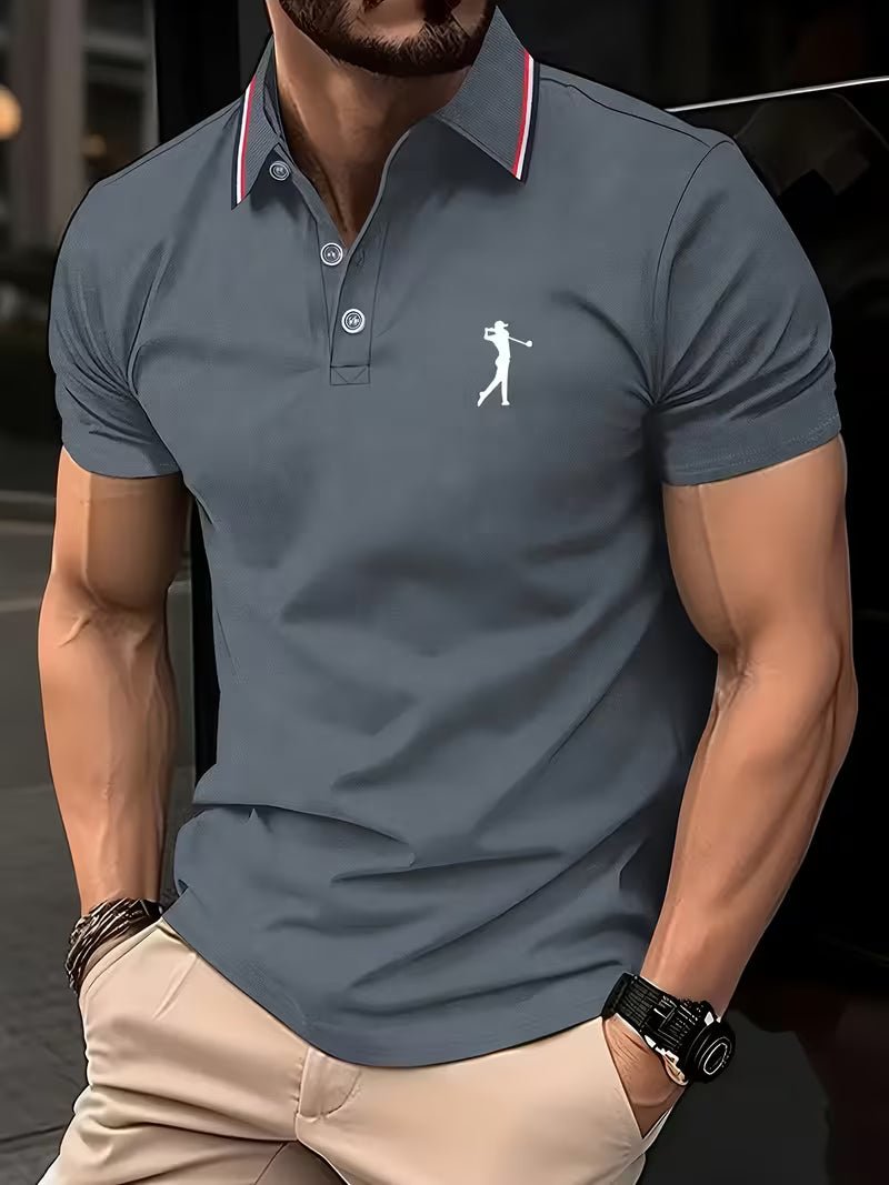 Arnold | Golf Shirt Casual a Maniche Corte con Stampa