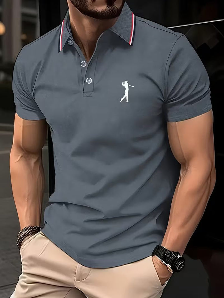 Arnold | Golf Shirt Casual a Maniche Corte con Stampa