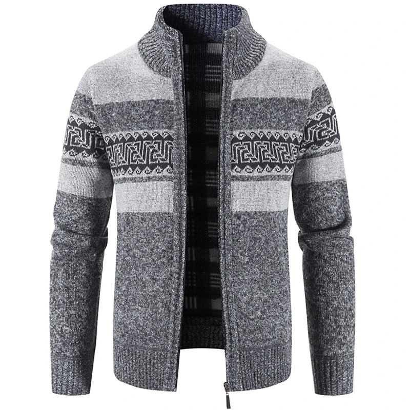 Ethan | Giacca Maglione in Maglia con Colletto Alto da Uomo