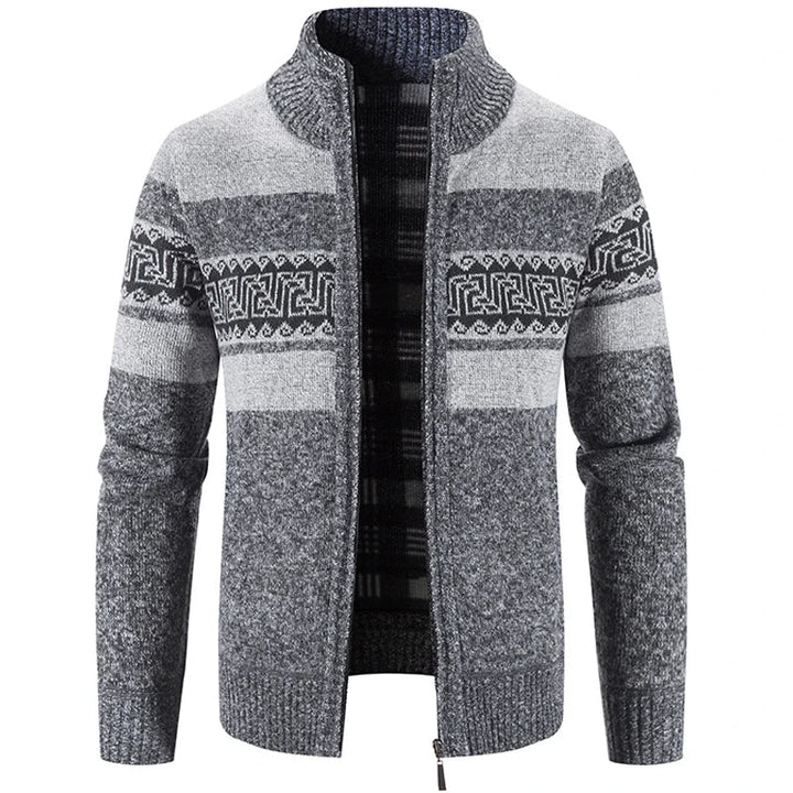 Ethan | Giacca Maglione in Maglia con Colletto Alto da Uomo