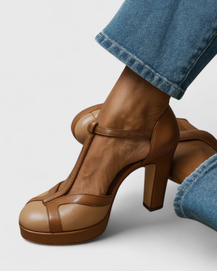 Christina | T-Strap Heels – Eleganti e Versatili per Donne