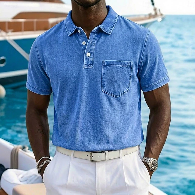 Vincent | Polo Shirt – Vintage-Washed Comfort for Men