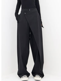 Elena | Pantaloni Baggy Asimmetrici a Gamba Larga