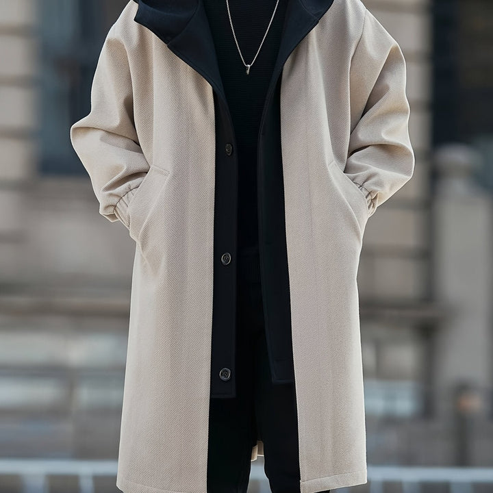 Harrison | Cappotto Longline con Cappuccio Elegante