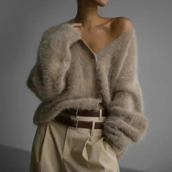 Emily | Cardigan Morbido con Scollo a V da Donna