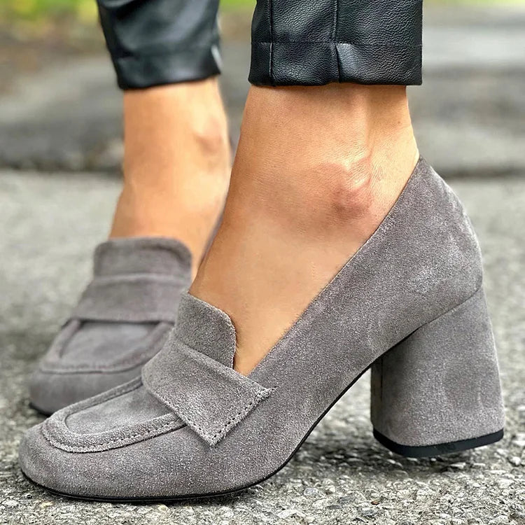 Emilia | Mocassini da donna con tacco largo eleganti e comodi