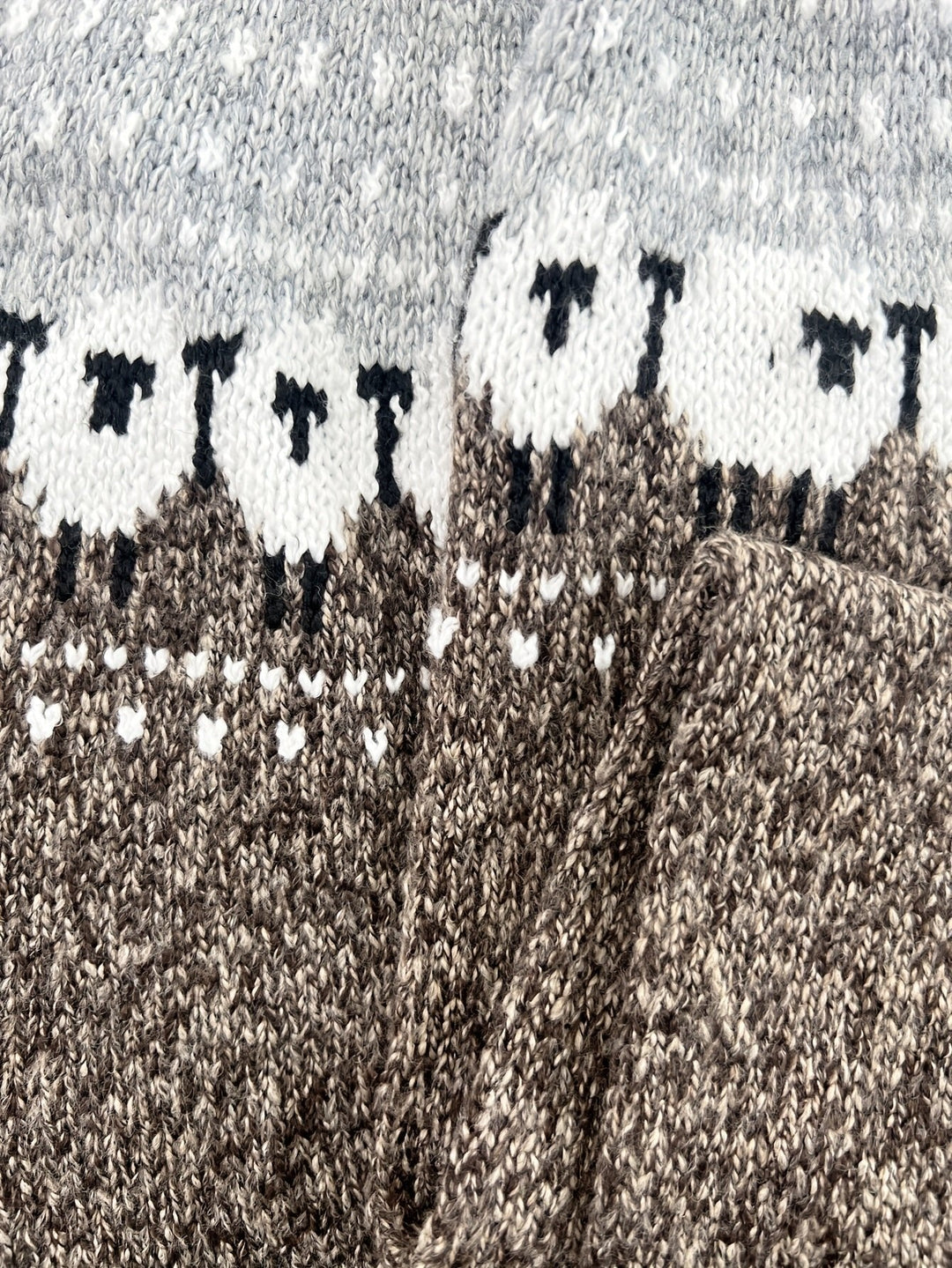 Jovian | Chunky Knit Sweater with Sheep Jacquard Design