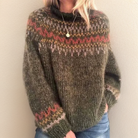 Aurora | Maglione Dolcevita Retrò In Maglia Morbida