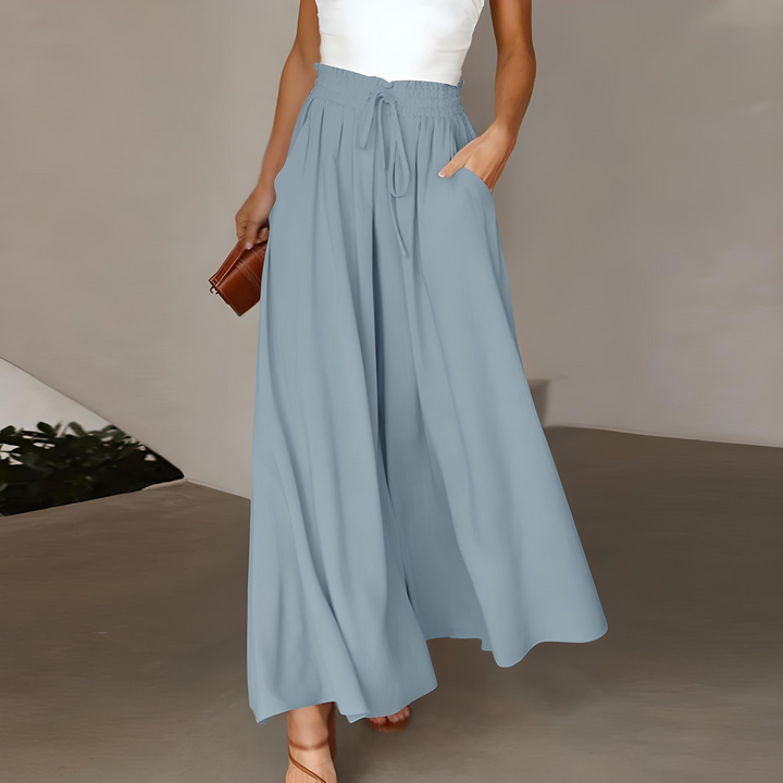 Johanna | Pantaloni Donna Eleganti a Gamba Larga