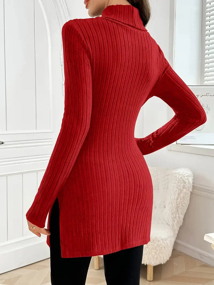Sarah | Turtleneck Sweater – Elegant Slim Fit Style for Women