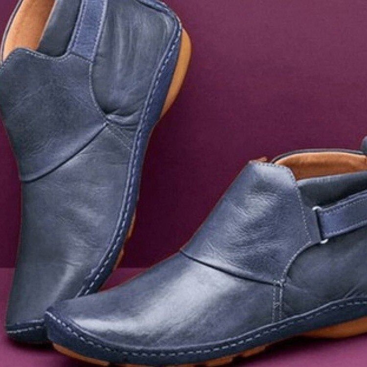 Madison | Lederstiefeletten mit verstellbarem Riemen